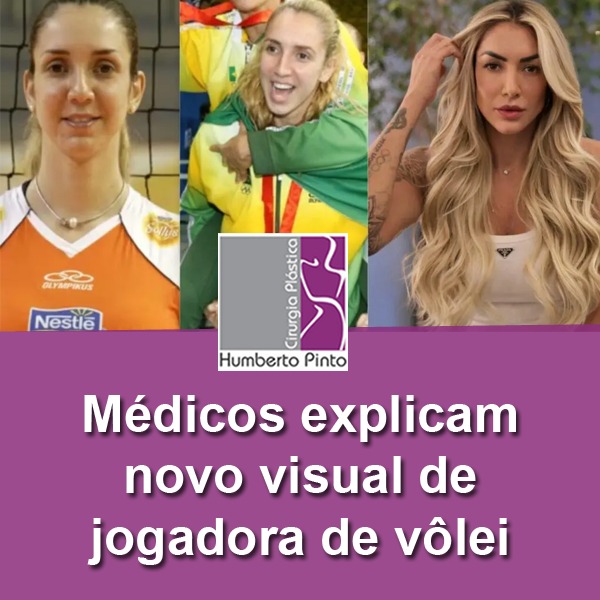 Médicos explicam novo visual de jogadora de vôlei